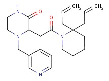 3-[2-(2,2-diallyl-1-piperidinyl)-2-oxoethyl]-4-(3-pyridinylmethyl)-2-piperazinone