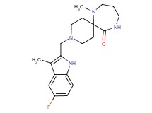 3-[(5-fluoro-3-methyl-1H-indol-2-yl)methyl]-7-methyl-3,7,11-triazaspiro[5.6]dodecan-12-one