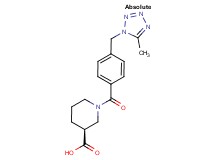 (3S)-1-{4-[(5-methyl-1H-tetrazol-1-yl)methyl]benzoyl}piperidine-3-carboxylic acid