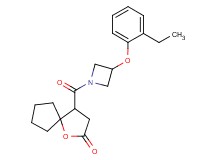 4-{[3-(2-ethylphenoxy)-1-azetidinyl]carbonyl}-1-oxaspiro[4.4]nonan-2-one