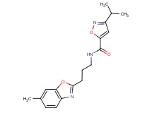 3-isopropyl-N-[3-(6-methyl-1,3-benzoxazol-2-yl)propyl]isoxazole-5-carboxamide