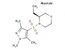 (3S)-3-ethyl-4-[(1,3,5-trimethyl-1H-pyrazol-4-yl)sulfonyl]morpholine