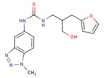N-[3-(2-furyl)-2-(hydroxymethyl)propyl]-N'-(1-methyl-1H-1,2,3-benzotriazol-5-yl)urea