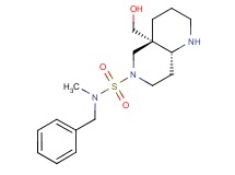 (4aS*,8aR*)-N-benzyl-4a-(hydroxymethyl)-N-methyloctahydro-1,6-naphthyridine-6(2H)-sulfonamide