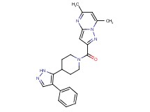 5,7-dimethyl-2-{[4-(4-phenyl-1H-pyrazol-5-yl)piperidin-1-yl]carbonyl}pyrazolo[1,5-a]pyrimidine