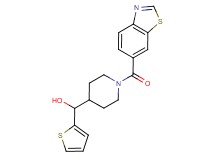 [1-(1,3-benzothiazol-6-ylcarbonyl)piperidin-4-yl](2-thienyl)methanol