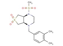 (4aS*,7aR*)-1-(3,4-dimethylbenzyl)-4-(methylsulfonyl)octahydrothieno[3,4-b]pyrazine 6,6-dioxide