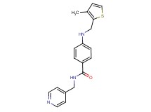 4-{[(3-methyl-2-thienyl)methyl]amino}-N-(pyridin-4-ylmethyl)benzamide