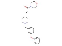 4-{3-[1-(3-phenoxybenzyl)-4-piperidinyl]propanoyl}morpholine