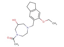 1-acetyl-4-[(6-ethoxy-2,3-dihydro-1H-inden-5-yl)methyl]-1,4-diazepan-6-ol