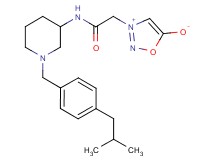 3-(2-{[1-(4-isobutylbenzyl)-3-piperidinyl]amino}-2-oxoethyl)-1,2,3-oxadiazol-3-ium-5-olate