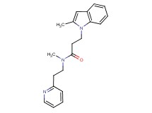 N-methyl-3-(2-methyl-1H-indol-1-yl)-N-(2-pyridin-2-ylethyl)propanamide