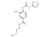 N-(2-methoxyethyl)-3-methyl-4-{[(tetrahydro-3-thienylamino)carbonyl]amino}benzamide