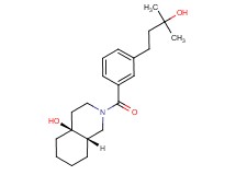 (4aS*,8aS*)-2-[3-(3-hydroxy-3-methylbutyl)benzoyl]octahydro-4a(2H)-isoquinolinol
