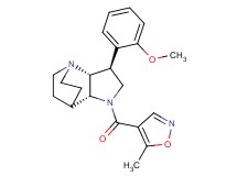 (2R*,3S*,6R*)-3-(2-methoxyphenyl)-5-[(5-methyl-4-isoxazolyl)carbonyl]-1,5-diazatricyclo[5.2.2.0~2,6~]undecane