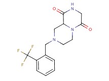 8-[2-(trifluoromethyl)benzyl]tetrahydro-2H-pyrazino[1,2-a]pyrazine-1,4(3H,6H)-dione