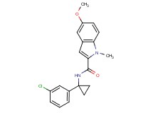 N-[1-(3-chlorophenyl)cyclopropyl]-5-methoxy-1-methyl-1H-indole-2-carboxamide