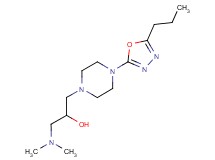 1-(dimethylamino)-3-[4-(5-propyl-1,3,4-oxadiazol-2-yl)piperazin-1-yl]propan-2-ol