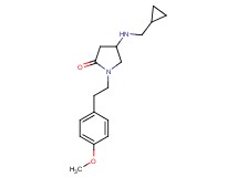 4-[(cyclopropylmethyl)amino]-1-[2-(4-methoxyphenyl)ethyl]-2-pyrrolidinone