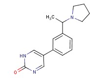 5-[3-(1-pyrrolidin-1-ylethyl)phenyl]pyrimidin-2(1H)-one