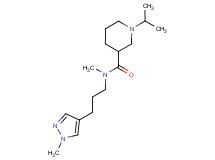 1-isopropyl-N-methyl-N-[3-(1-methyl-1H-pyrazol-4-yl)propyl]-3-piperidinecarboxamide