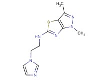 N-[2-(1H-imidazol-1-yl)ethyl]-1,3-dimethyl-1H-pyrazolo[3,4-d][1,3]thiazol-5-amine