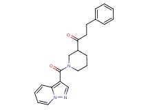 3-phenyl-1-[1-(pyrazolo[1,5-a]pyridin-3-ylcarbonyl)-3-piperidinyl]-1-propanone