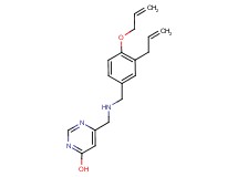 6-({[3-allyl-4-(allyloxy)benzyl]amino}methyl)pyrimidin-4-ol