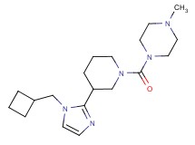 1-({3-[1-(cyclobutylmethyl)-1H-imidazol-2-yl]-1-piperidinyl}carbonyl)-4-methylpiperazine