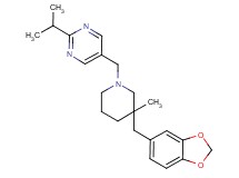 5-{[3-(1,3-benzodioxol-5-ylmethyl)-3-methylpiperidin-1-yl]methyl}-2-isopropylpyrimidine