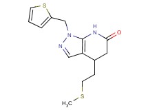 4-[2-(methylthio)ethyl]-1-(2-thienylmethyl)-1,4,5,7-tetrahydro-6H-pyrazolo[3,4-b]pyridin-6-one