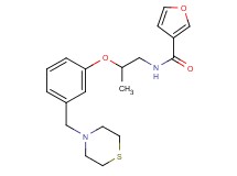 N-{2-[3-(4-thiomorpholinylmethyl)phenoxy]propyl}-3-furamide