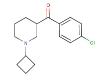 (4-chlorophenyl)(1-cyclobutyl-3-piperidinyl)methanone
