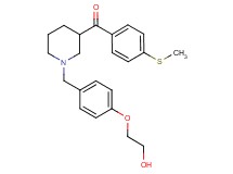 {1-[4-(2-hydroxyethoxy)benzyl]-3-piperidinyl}[4-(methylthio)phenyl]methanone