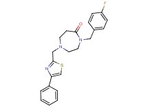 4-(4-fluorobenzyl)-1-[(4-phenyl-1,3-thiazol-2-yl)methyl]-1,4-diazepan-5-one