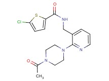 N-{[2-(4-acetyl-1-piperazinyl)-3-pyridinyl]methyl}-5-chloro-2-thiophenecarboxamide