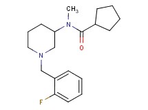 N-[1-(2-fluorobenzyl)-3-piperidinyl]-N-methylcyclopentanecarboxamide