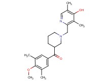{1-[(4-hydroxy-3,5-dimethyl-2-pyridinyl)methyl]-3-piperidinyl}(4-methoxy-3,5-dimethylphenyl)methanone