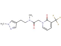 N-methyl-N-[2-(1-methyl-1H-pyrazol-4-yl)ethyl]-2-[2-oxo-3-(trifluoromethyl)pyridin-1(2H)-yl]acetamide