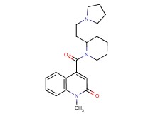1-methyl-4-({2-[2-(1-pyrrolidinyl)ethyl]-1-piperidinyl}carbonyl)-2(1H)-quinolinone