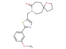 8-{[2-(3-methoxyphenyl)-1,3-thiazol-5-yl]methyl}-1-oxa-8-azaspiro[4.6]undecan-9-one