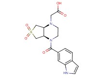 [(4aR*,7aS*)-4-(1H-indol-6-ylcarbonyl)-6,6-dioxidohexahydrothieno[3,4-b]pyrazin-1(2H)-yl]acetic acid