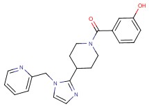 3-({4-[1-(2-pyridinylmethyl)-1H-imidazol-2-yl]-1-piperidinyl}carbonyl)phenol