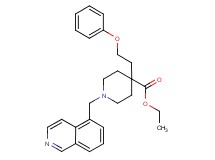 ethyl 1-(5-isoquinolinylmethyl)-4-(2-phenoxyethyl)-4-piperidinecarboxylate