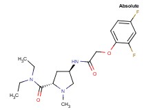 (4R)-4-{[(2,4-difluorophenoxy)acetyl]amino}-N,N-diethyl-1-methyl-L-prolinamide