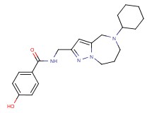 N-[(5-cyclohexyl-5,6,7,8-tetrahydro-4H-pyrazolo[1,5-a][1,4]diazepin-2-yl)methyl]-4-hydroxybenzamide