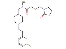 N-({1-[2-(3-fluorophenyl)ethyl]-4-piperidinyl}methyl)-N-methyl-4-(2-oxo-1-pyrrolidinyl)butanamide