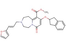 methyl 9-(2,3-dihydro-1H-inden-2-yloxy)-3-[(2E)-3-(2-furyl)-2-propen-1-yl]-7-oxo-1,2,3,4,5,7-hexahydropyrido[1,2-d][1,4]diazepine-10-carboxylate