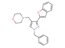 4-{[3-(1-benzofuran-2-yl)-1-benzyl-1H-pyrazol-4-yl]methyl}morpholine