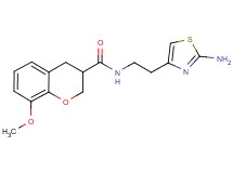 N-[2-(2-amino-1,3-thiazol-4-yl)ethyl]-8-methoxychromane-3-carboxamide